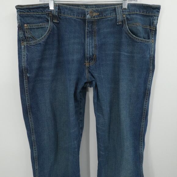 Wrangler Jeans Men 40x432 Blue Denim Straight Western Ranch Cowboy Casual Work - Picture 7 of 13